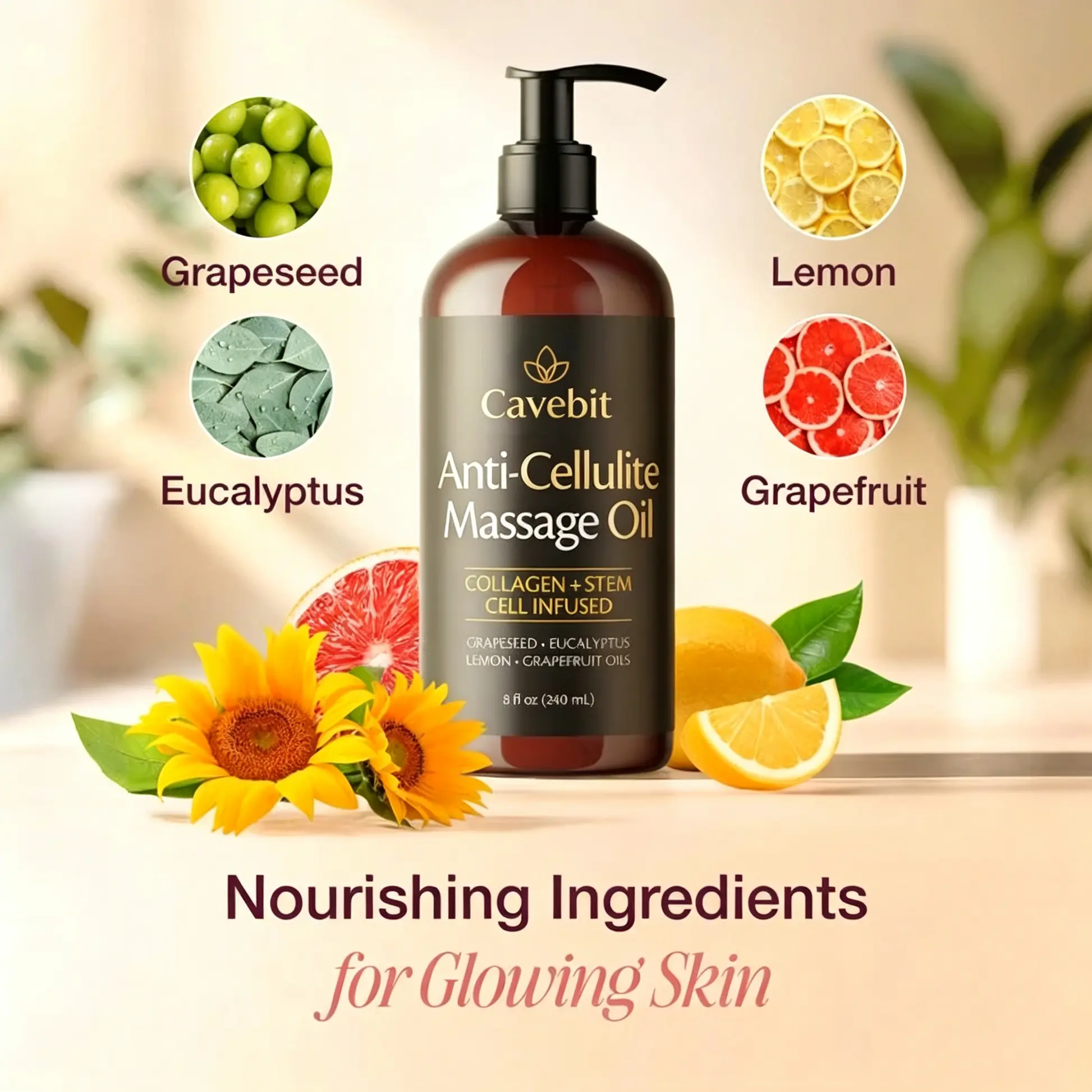 Cavebit Collagen Anti-Cellulite Massage Oil