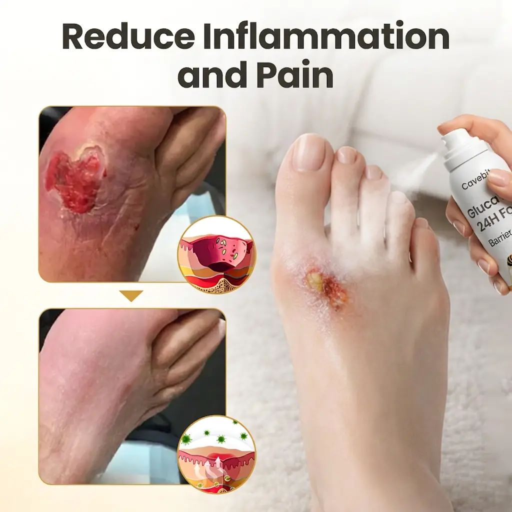 Cavebit® GlucaVeil 24H Foot Barrier Spray