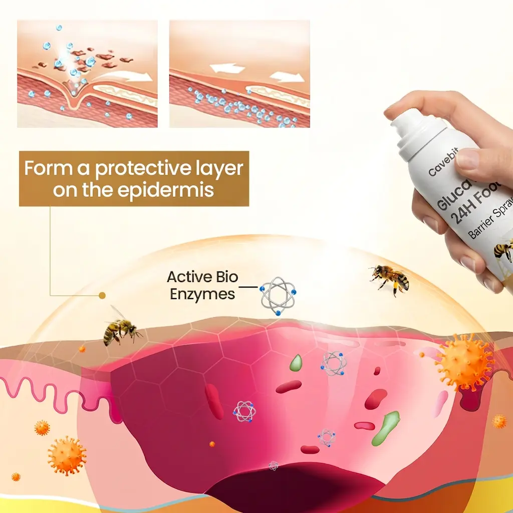 Cavebit® GlucaVeil 24H Foot Barrier Spray