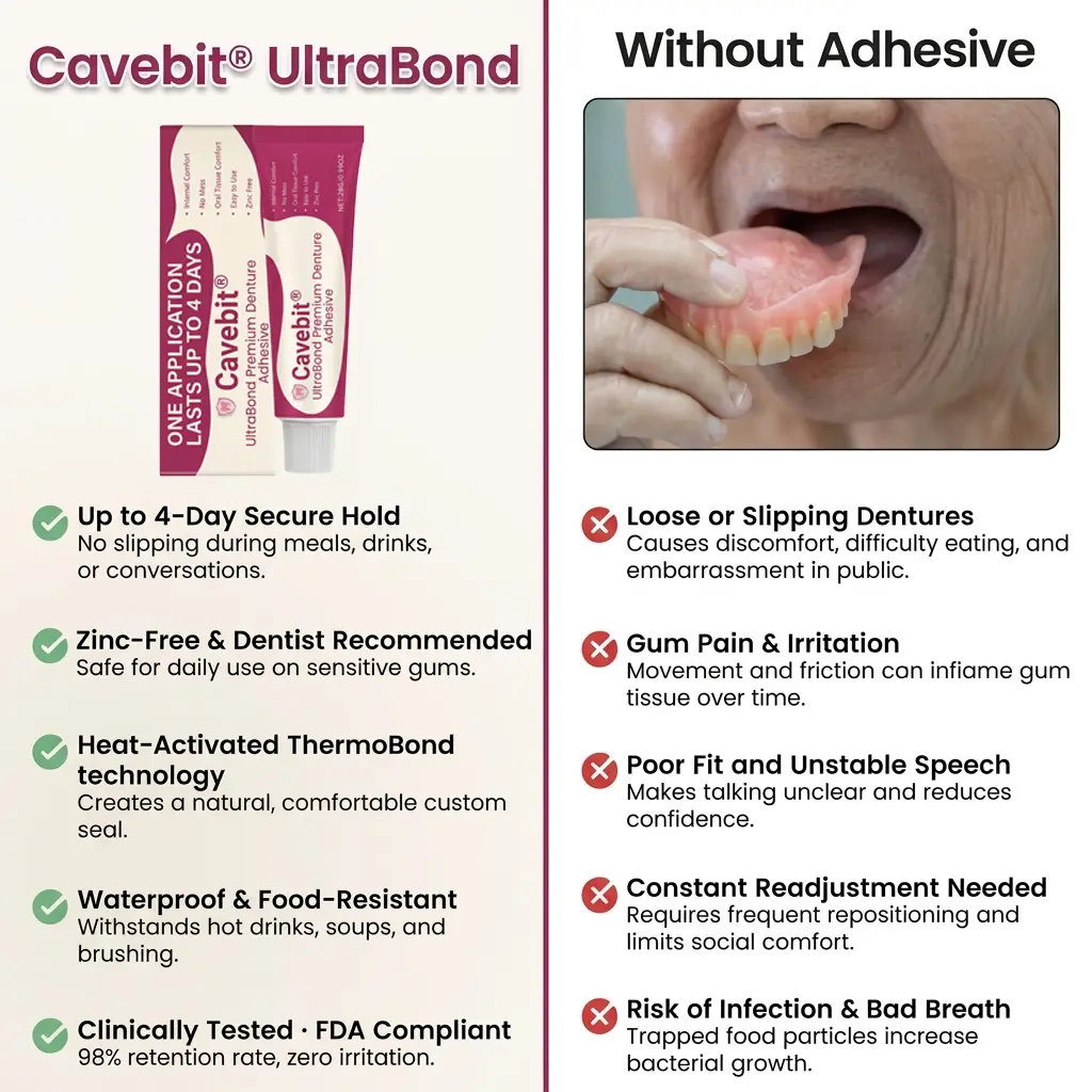 Cavebit® UltraBond Premium Denture Adhesive