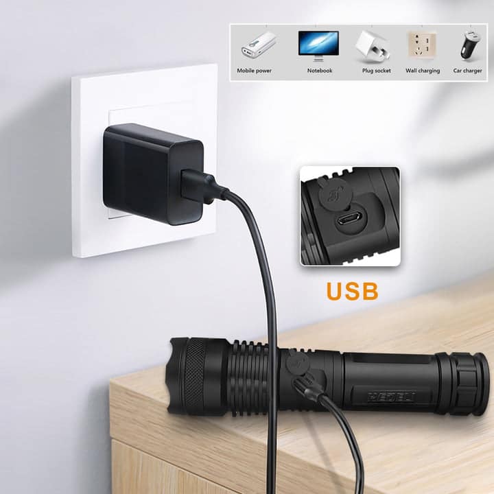 High Lumen Tactical Flashlight - Image 10