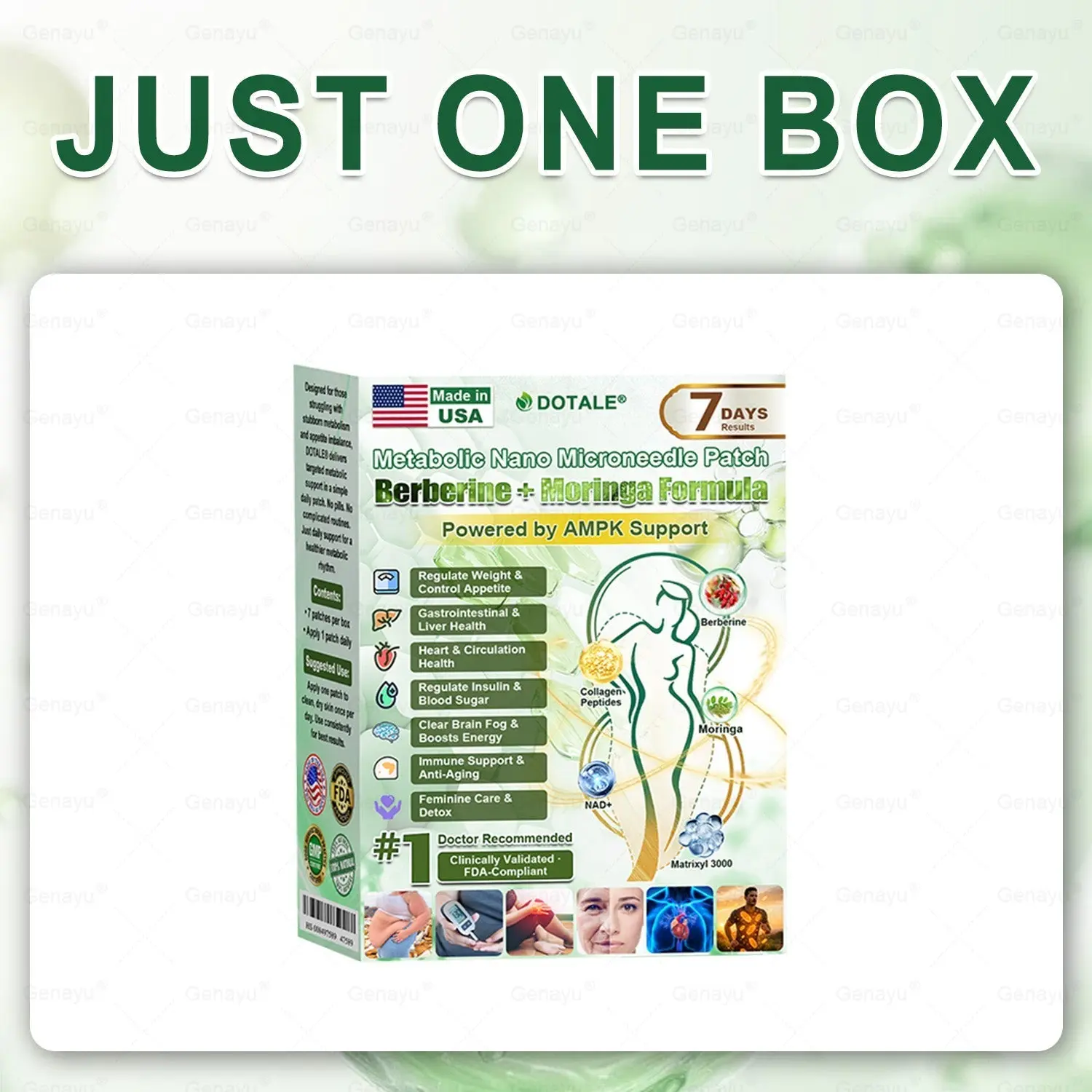 DOTALE® Extra-Large 3" Metabolic Microneedle Patch - Image 12
