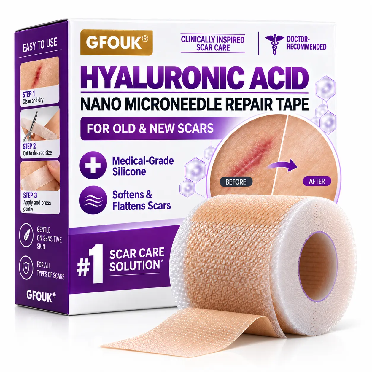 GFOUK® 7-Day Nano Microneedle Scar Repair Tape - Image 11