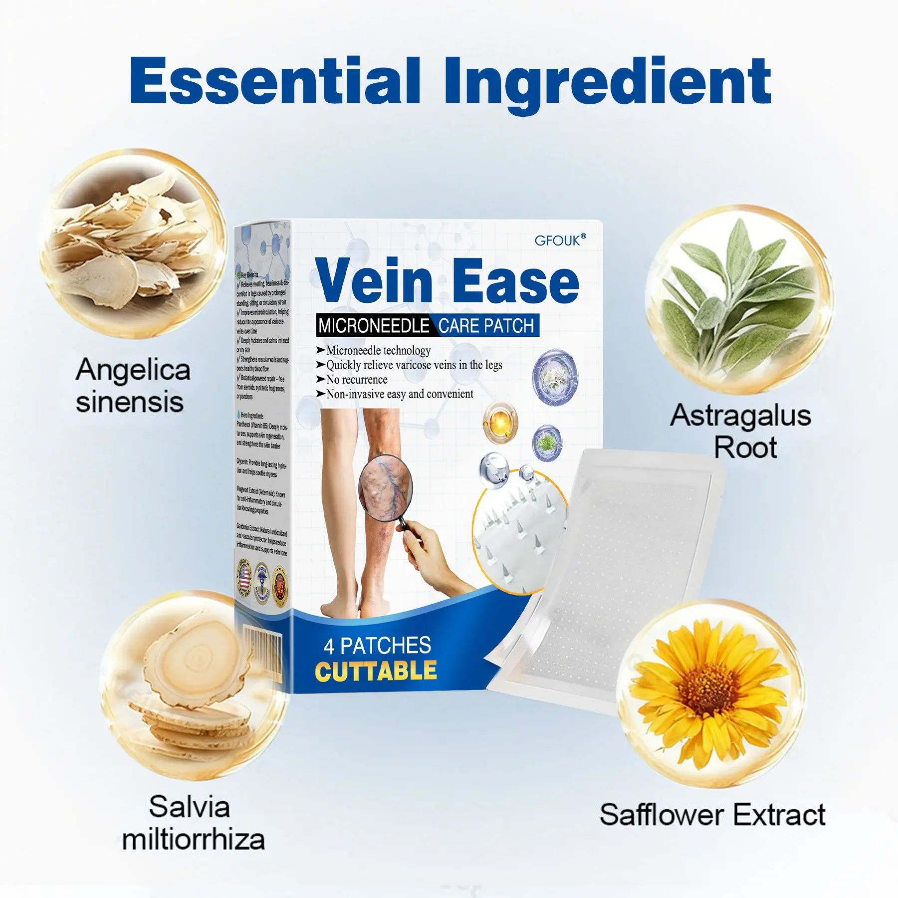 GFOUK® VeinEase Microneedle Care Patch - Image 9