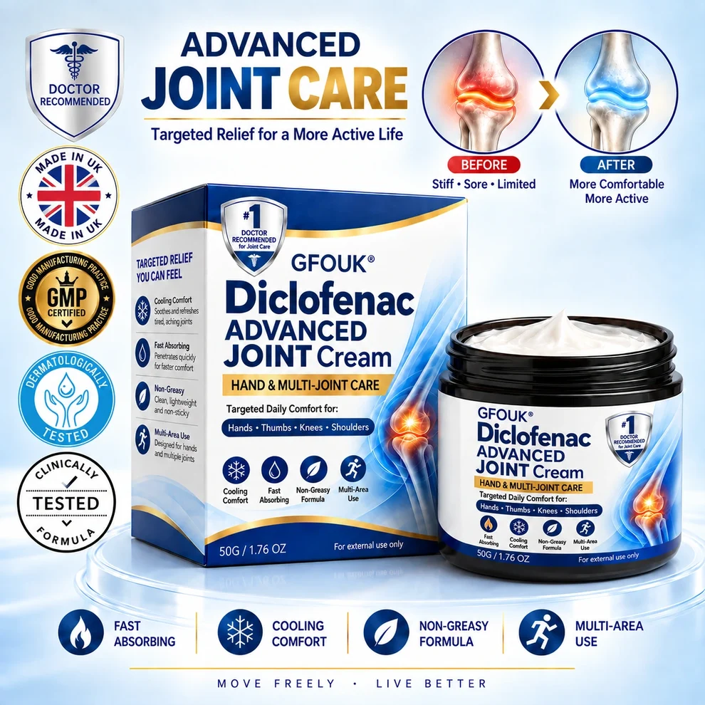 GFOUK® ArthriCare Diclofenac Advanced Formula Joint Comfort & Mobility Cream