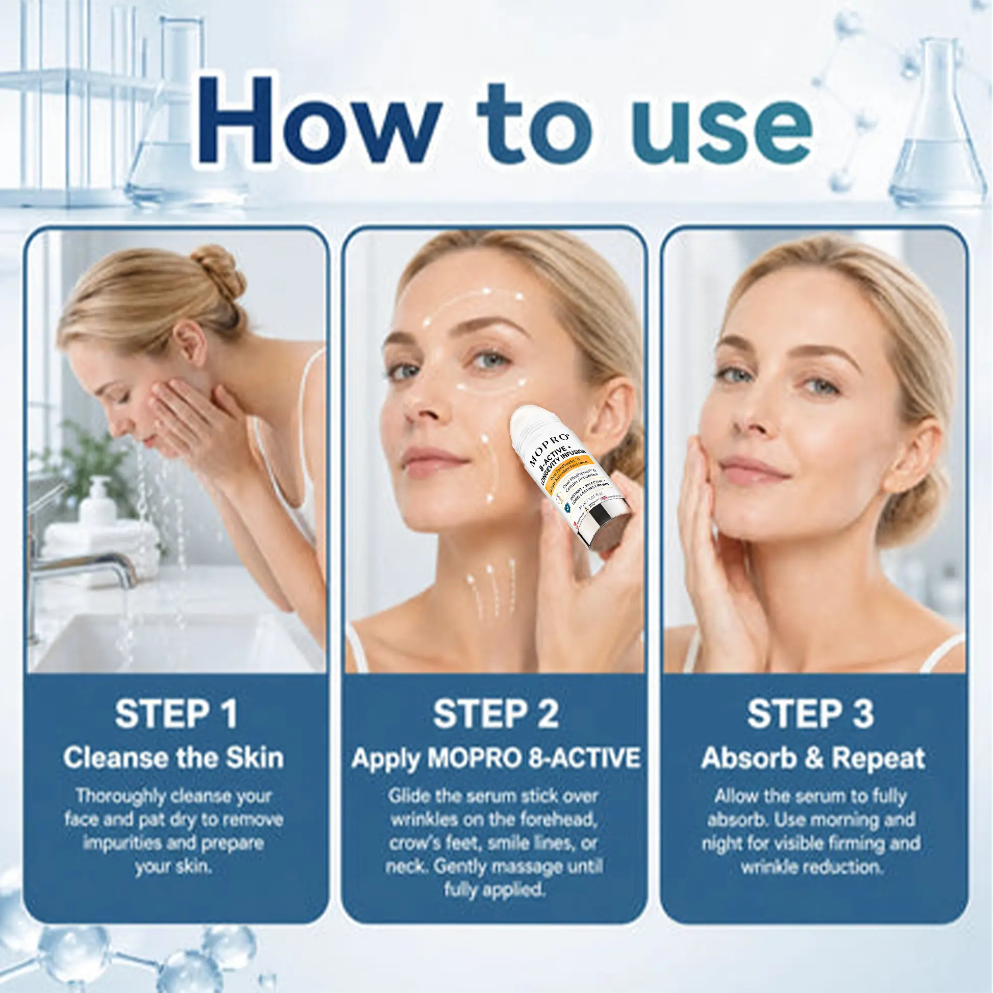 MOPRO® 8-ACTIVE • LONGEVITY INFUSION-Dual MiniProtein & Cellular Antioxidant Solid Serum Stick - Image 13