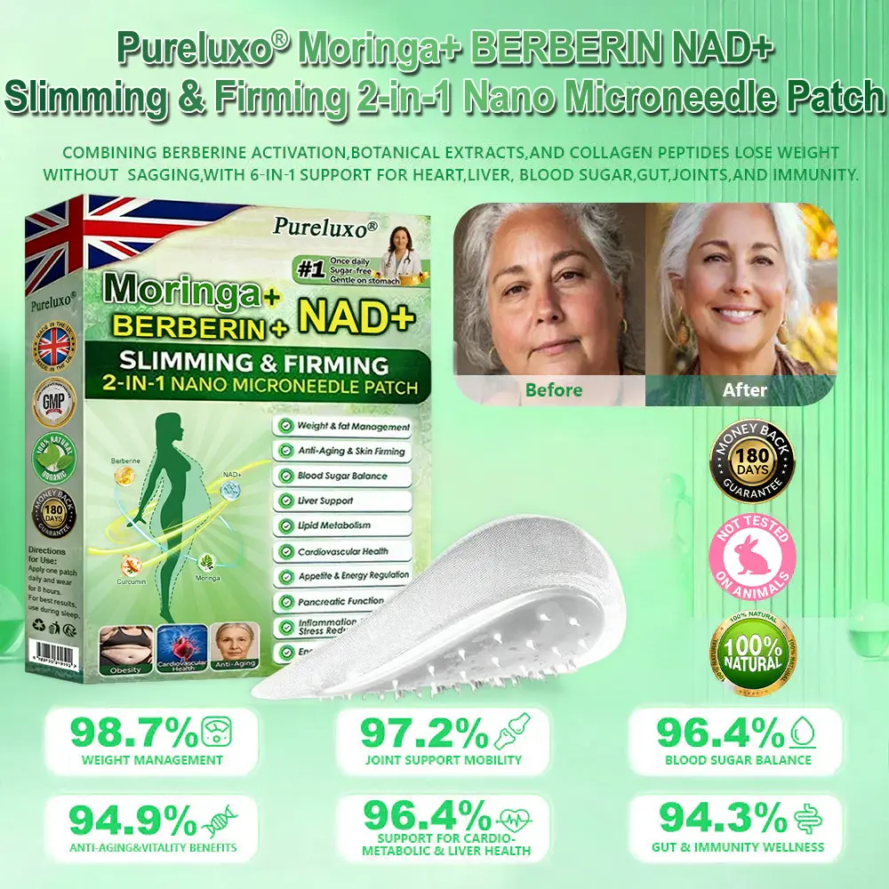 ๐๐ฎ๐ซ๐๐ฅ๐ฎ๐ฑ๐จยฎ Moringa & Berberine 10-IN-1 Advanced Nano Microneedle Patch - Image 9