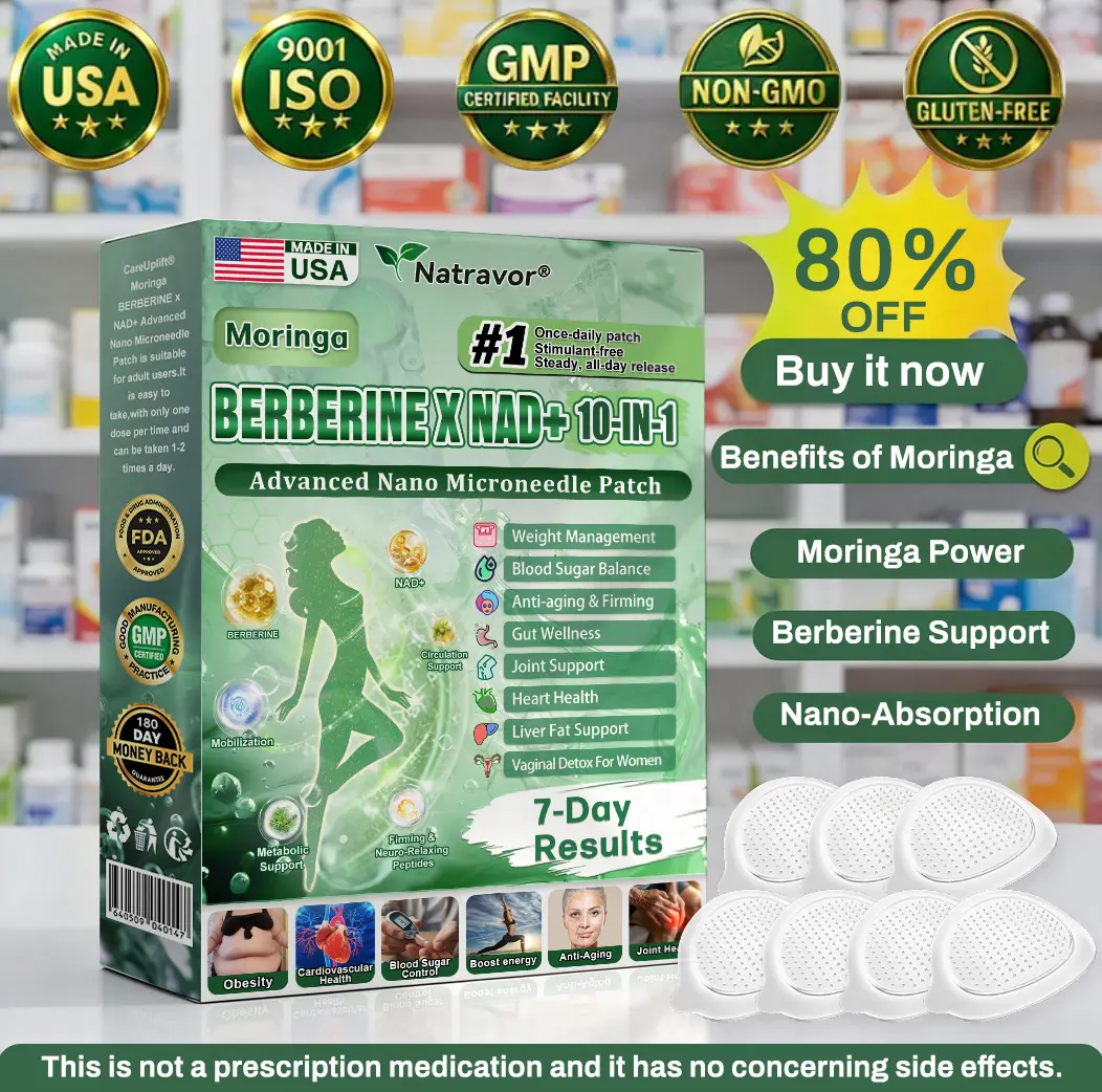 ๐๐๐ญ๐ซ๐๐ฏ๐จ๐ซยฎ Moringa & Berberine 4-in-1 Metabolic Nano Microneedle Patch