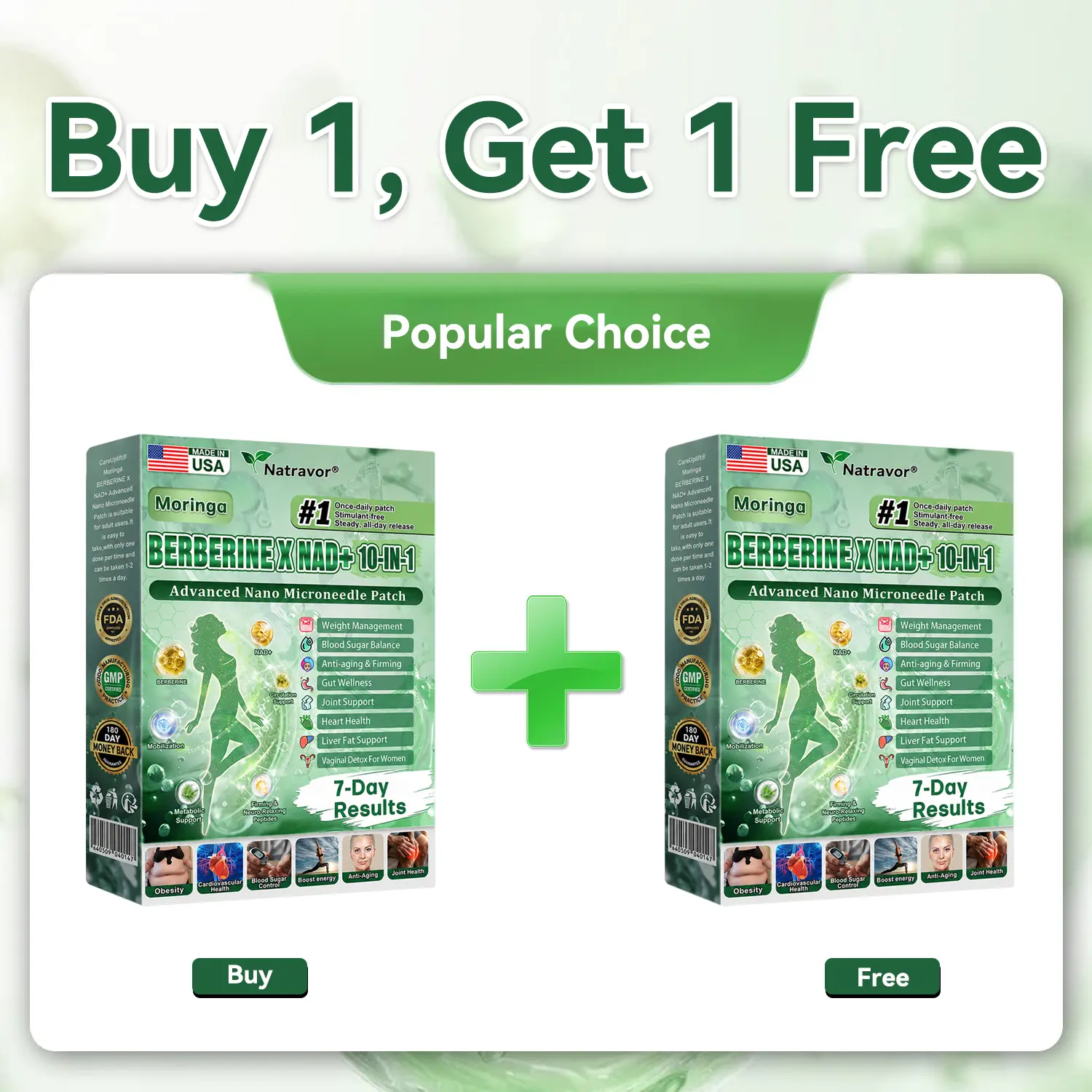 ๐๐๐ญ๐ซ๐๐ฏ๐จ๐ซยฎ Moringa & Berberine 4-in-1 Metabolic Nano Microneedle Patch - Image 10