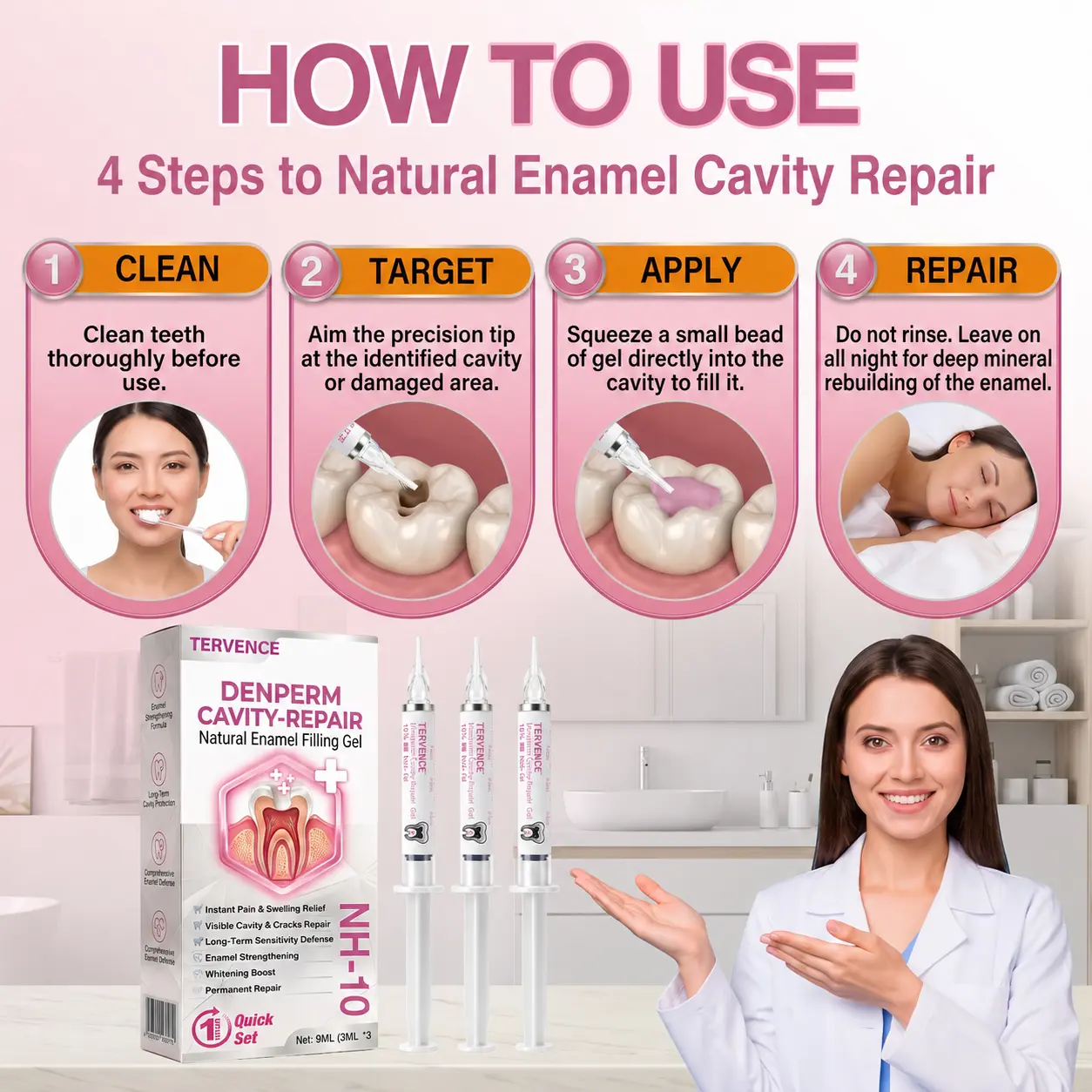 Tervence® Natural Enamel Restoration Gel for Cavity Repair - Image 10
